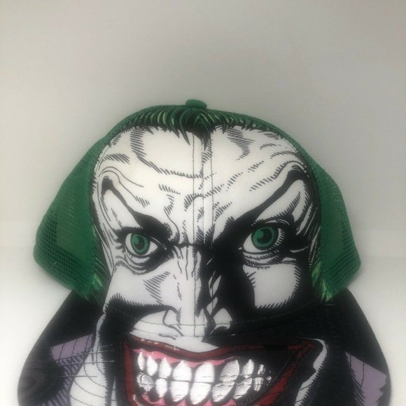 DC Comics Batman Joker Men's Snapback Hat Cap - Picture 11 of 12